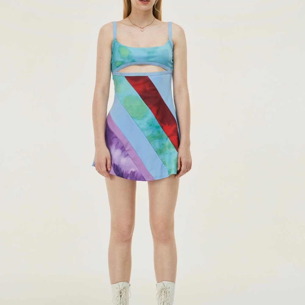 13 going on 30 Multicolor Cut-out Dress NWT